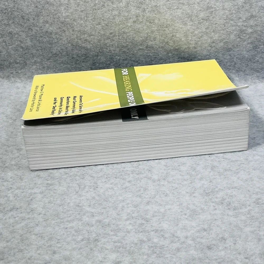 For‎ Hearing People Only 3rd Edition Paperback GOOD Deaf Community Moore Levitan